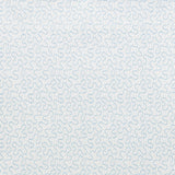 Meander Slumber Blue wallpaper by Schumacher from the Celerie Kemble collection, shown in a bedroom setting with a modern, abstract pattern.