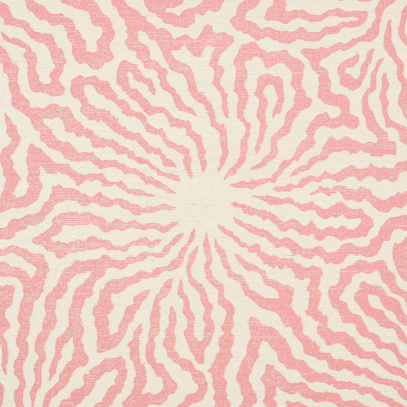 Flower Shock Sisal Peony by Celerie Kemble Abstract Floral Grasscloth Wallpaper – Schumacher 5009480