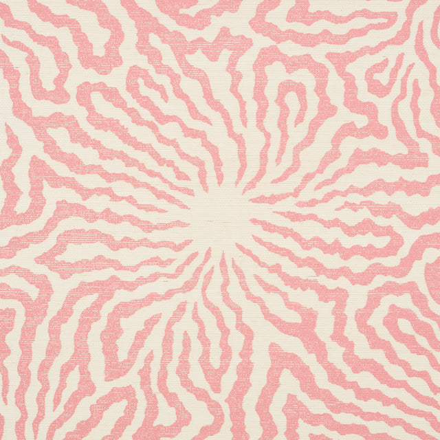 Flower Shock Sisal Peony by Celerie Kemble Abstract Floral Grasscloth Wallpaper – Schumacher 5009480