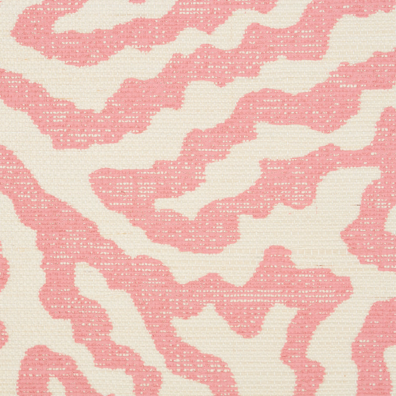 Flower Shock Sisal Peony by Celerie Kemble Abstract Floral Grasscloth Wallpaper – Schumacher 5009480