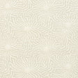 Flower Shock Sisal wallpaper in Haze by Celerie Kemble for Schumacher, abstract floral pattern on woven grasscloth.