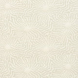 Flower Shock Sisal wallpaper in Haze by Celerie Kemble for Schumacher, abstract floral pattern on woven grasscloth.