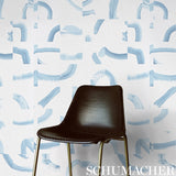 SEPIESSA PANEL SET Sky by Caroline Z Hurley Abstract Blue Wallpaper – Schumacher 5009490