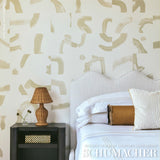 Sepiessa Panel Set Neutral by Caroline Z Hurley Abstract Wall Mural – Schumacher 5009492