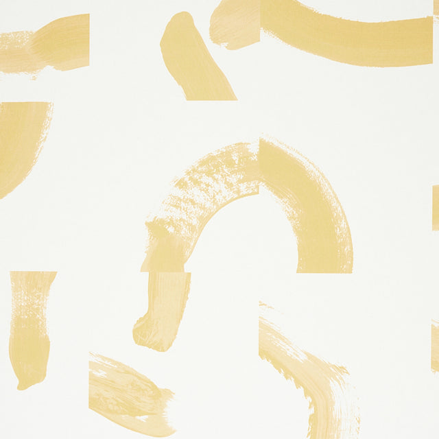 SEPIESSA PANEL SET Yellow by Caroline Z Hurley Abstract Wallcovering – Schumacher 5009493