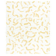 SEPIESSA PANEL SET by Caroline Z Hurley for Schumacher. Abstract yellow brushstroke pattern wallcovering in a modern bedroom setting.