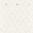 Kasumi Diamond Mineral wallpaper by Schumacher featuring a small-scale diamond lattice pattern in a mineral colorway.