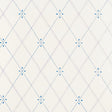 Kasumi Diamond wallpaper in Hyacinth by Schumacher, featuring a small-scale diamond lattice pattern.