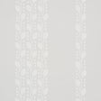 LILLIAN VINE wallpaper in grey by Schumacher, featuring a small-scale vine and dot pattern in a vertical stripe design.