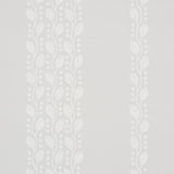 LILLIAN VINE wallpaper in grey by Schumacher, featuring a small-scale vine and dot pattern in a vertical stripe design.