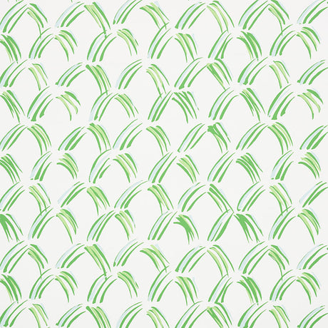TREVI DIAMOND wallpaper in Grass colorway, featuring a small-scale hand-painted diamond pattern by Schumacher.