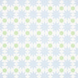 COSMOS wallpaper in Sky by Schumacher, featuring a geometric star and dot pattern in light blue and green.