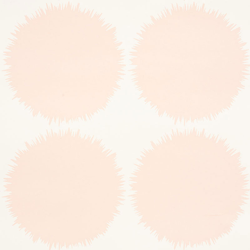 FUZZ Blush by Studio Bon for Schumacher - abstract blush pink spiked dot wallpaper pattern