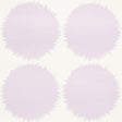 FUZZ wallpaper in lavender by Schumacher, featuring a playful spiky dot pattern in a modern interior setting.