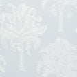 Grand Palms wallpaper in Mineral by Schumacher featuring a detailed palm tree pattern in a soft, elegant colorway.