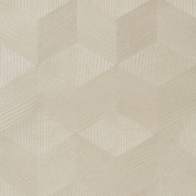Chevron Inlay Blond by Schumacher Handmade Wood Veneer Geometric Wallpaper – Schumacher 5009630