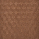 Chevron Inlay wallpaper in Walnut by Schumacher features a sophisticated hand-cut wood veneer chevron pattern.