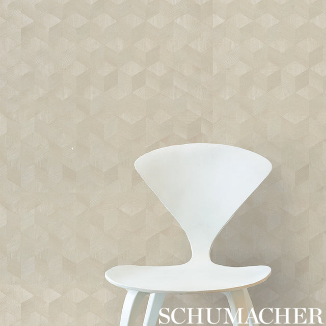 Chevron Inlay Birch by Schumacher Handmade Geometric Wallcovering – Modern Glamour 5009632