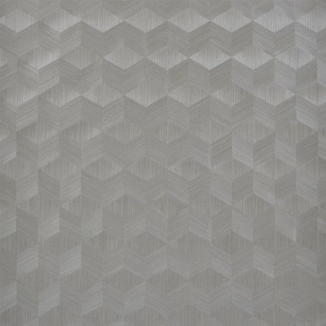 Chevron Inlay wallpaper in Birch by Schumacher, featuring a sophisticated handmade chevron pattern with genuine wood veneer.