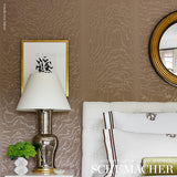 Moire Wallcovering in Fawn by Schumacher Modern Glamour Collection – Schumacher 5009671
