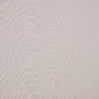 Moire wallcovering in Dove by Schumacher, featuring a watery, irregular moiré pattern with a delicate faille weave in a soft neutral shade, installed in a modern bedroom.