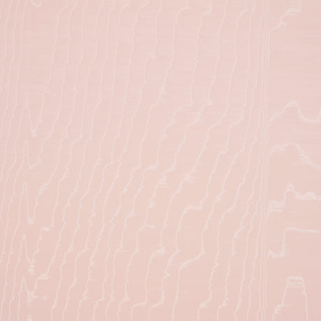 Moire Wallcovering in Rose from the Le Max Collection by Schumacher, featuring a watery, irregular moiré pattern and delicate faille weave.