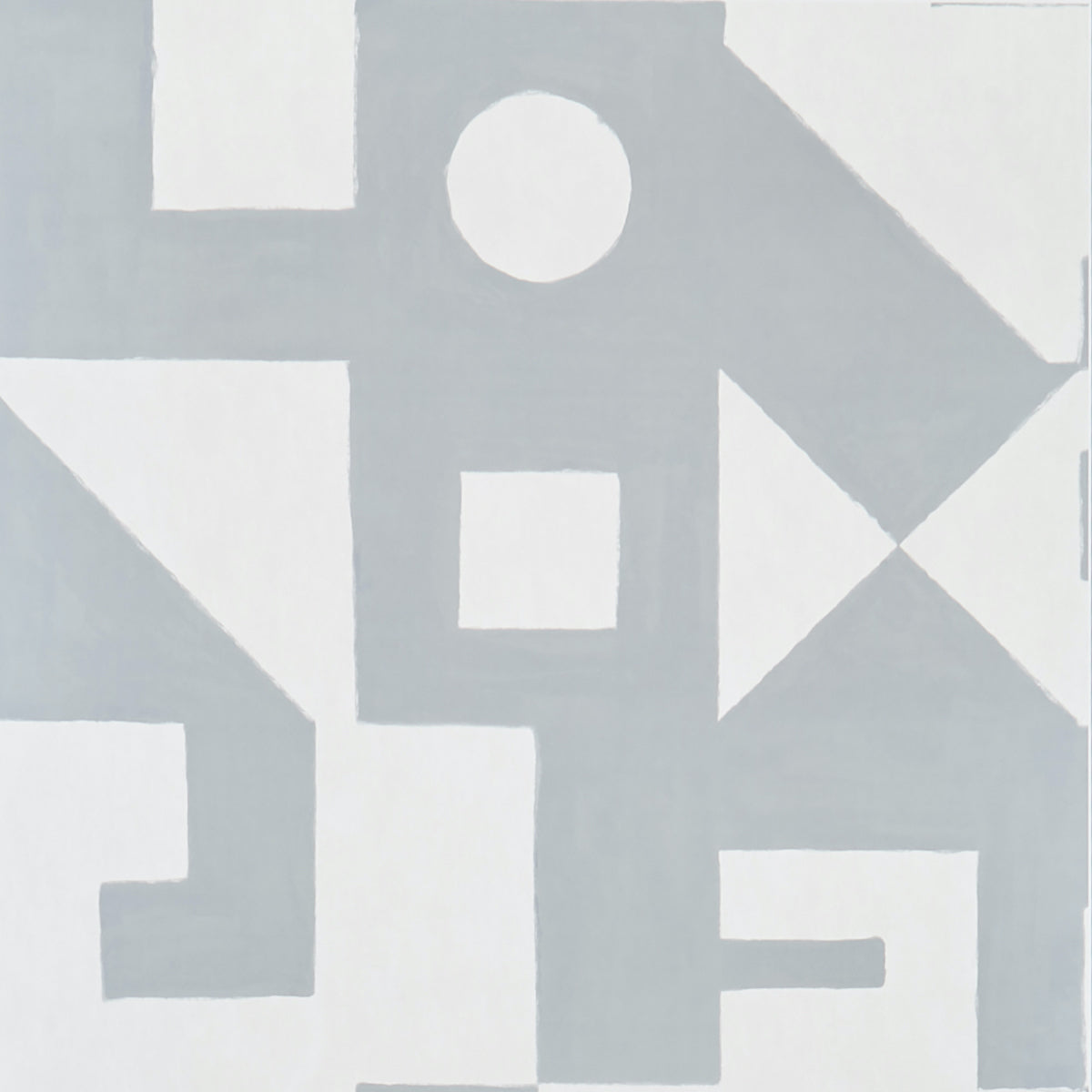 Binary Panel Set Silver by Porter Teleo Geometric Wall Mural – Schumacher 5009691