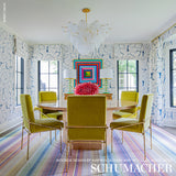 FILIGREE Navy by Porter Teleo Abstract Modern Wallpaper – Schumacher 5009700