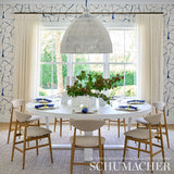 FILIGREE Navy by Porter Teleo Abstract Modern Wallpaper – Schumacher 5009700