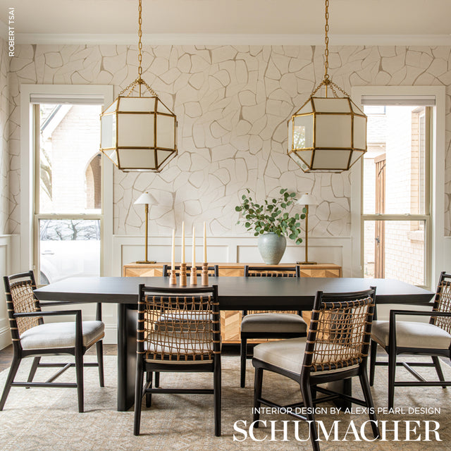 FILIGREE Linen by Porter Teleo Abstract Wallpaper – Schumacher 5009701