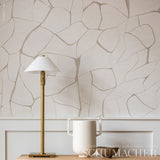 FILIGREE Linen by Porter Teleo Abstract Wallpaper – Schumacher 5009701