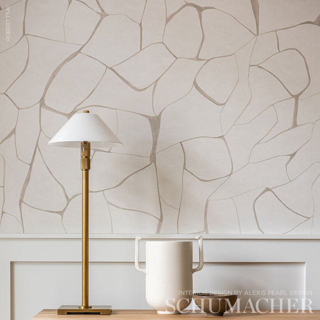 FILIGREE Linen by Porter Teleo Abstract Wallpaper – Schumacher 5009701
