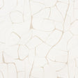FILIGREE wallpaper in Linen by Porter Teleo for Schumacher, abstract painterly pattern in neutral tones, shown in modern interiors.
