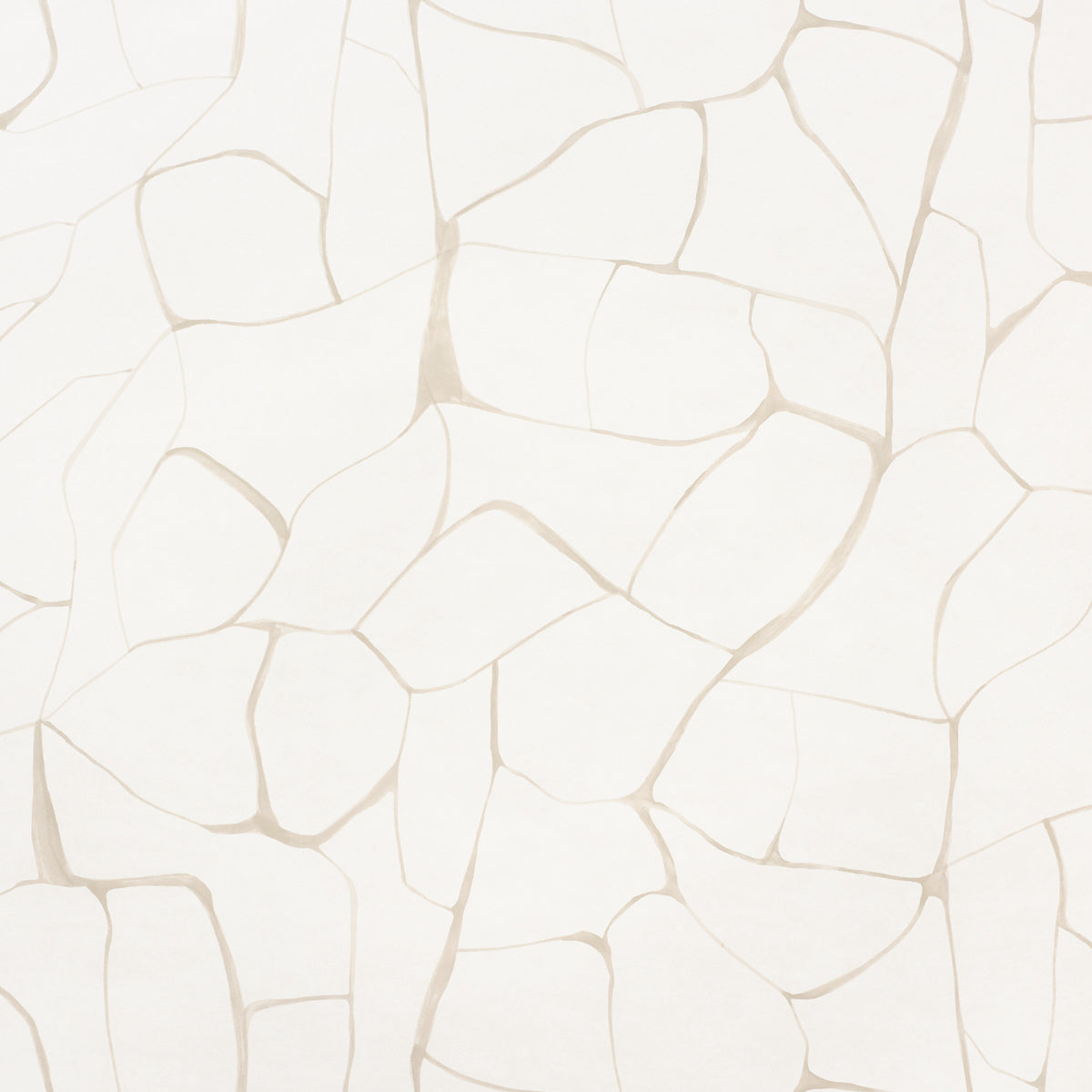 FILIGREE wallpaper in Linen by Porter Teleo for Schumacher, abstract painterly pattern in neutral tones, shown in modern interiors.