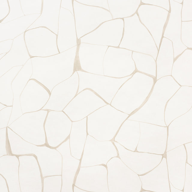FILIGREE wallpaper in Linen by Porter Teleo for Schumacher, abstract painterly pattern in neutral tones, shown in modern interiors.