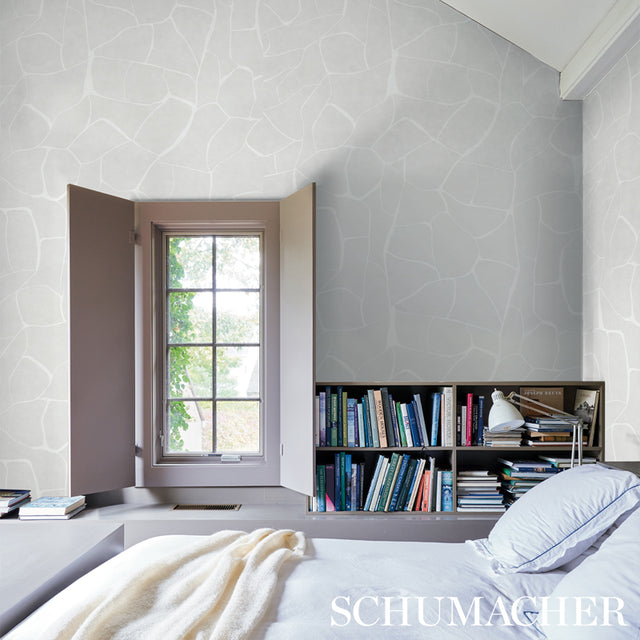 Filigree Stone by Porter Teleo Abstract Wallcovering – Schumacher 5009702