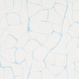 Filigree Sky by Porter Teleo for Schumacher - abstract painterly blue and white wallpaper in a modern bedroom setting