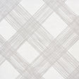 Hand-painted look trellis pattern wallpaper in linen color by Porter Teleo for Schumacher