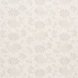 Lotus Batik wallpaper in Natural by Schumacher, featuring a painterly batik-inspired motif with fish and lotus flowers.