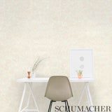 Chrysanthemum Sisal Blush by Schumacher Floral Textured Wallpaper – Schumacher 5009781
