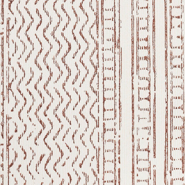 Mohave Sepia by Schumacher Artisanal Stripe Wallpaper – World View Collection 5009841
