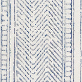 Mohave Indigo by Schumacher Artisanal Handblocked Stripe Wallpaper – Schumacher 5009842