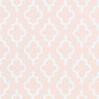 JAKE wallpaper in Quiet Pink by Veere Grenney for Schumacher, Moroccan fretwork ogee pattern, surface print, washable.