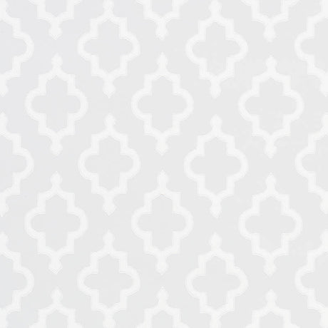 JAKE Soft Grey by Veere Grenney Moroccan Ogee Wallpaper – Schumacher 5009862