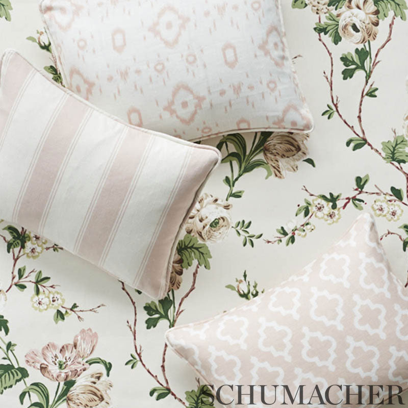 Betty Quiet Pink by Veere Grenney Floral Wallpaper – Schumacher 5009870