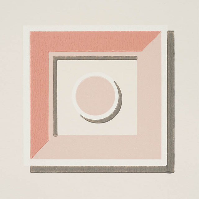 Marcel Blush Geometric Trompe L'Oeil Wallpaper by Schumacher – 5009881