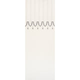 Villa Panel wallpaper in Dove by Schumacher, designed by Miles Redd, featuring a tented room effect with scalloped border and painterly tassels.