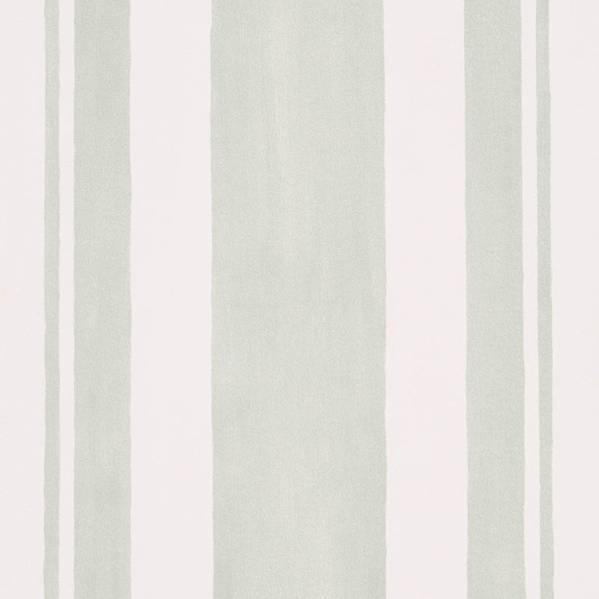 Villa Stripe wallpaper in Cypress by Schumacher, designed by Miles Redd. Multi-width green and white stripes, bold and chic.