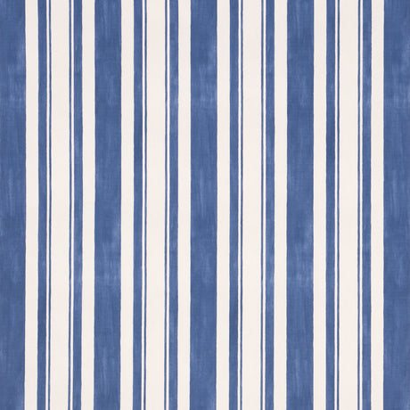 Villa Stripe navy blue and white multiwidth stripe wallpaper by Miles Redd for Schumacher