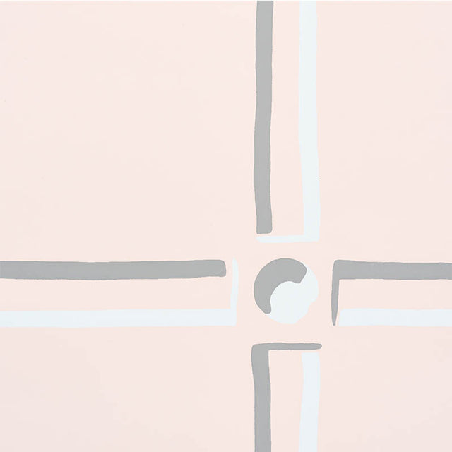 La Galerie Blush by Schumacher Stylized Panel Wallpaper – Trompe L'Oeil Collection 5009941
